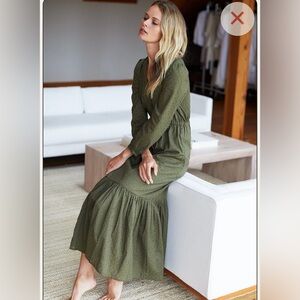 Emerson Fry Frances Dress SZ M in color way Moss